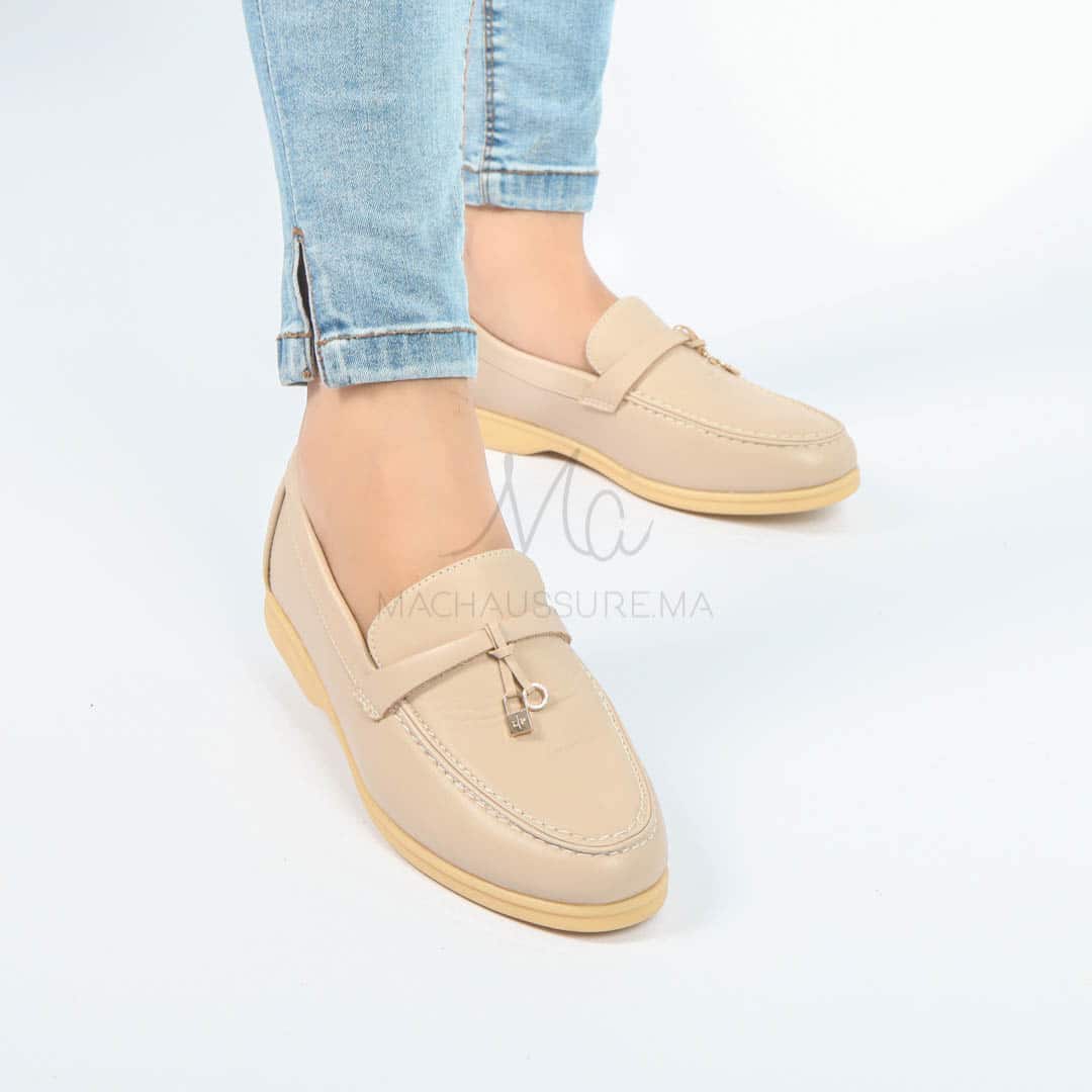 OPERA - Mocassins en Beige.