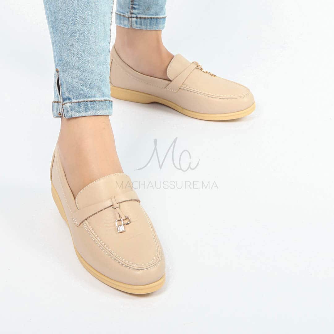 OPERA - Mocassins en Beige.