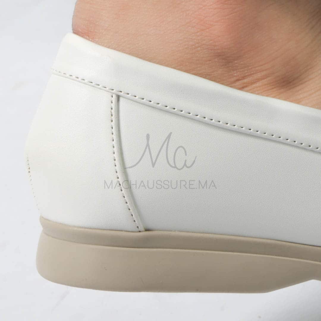 OPERA – Mocassins en Blanc.
