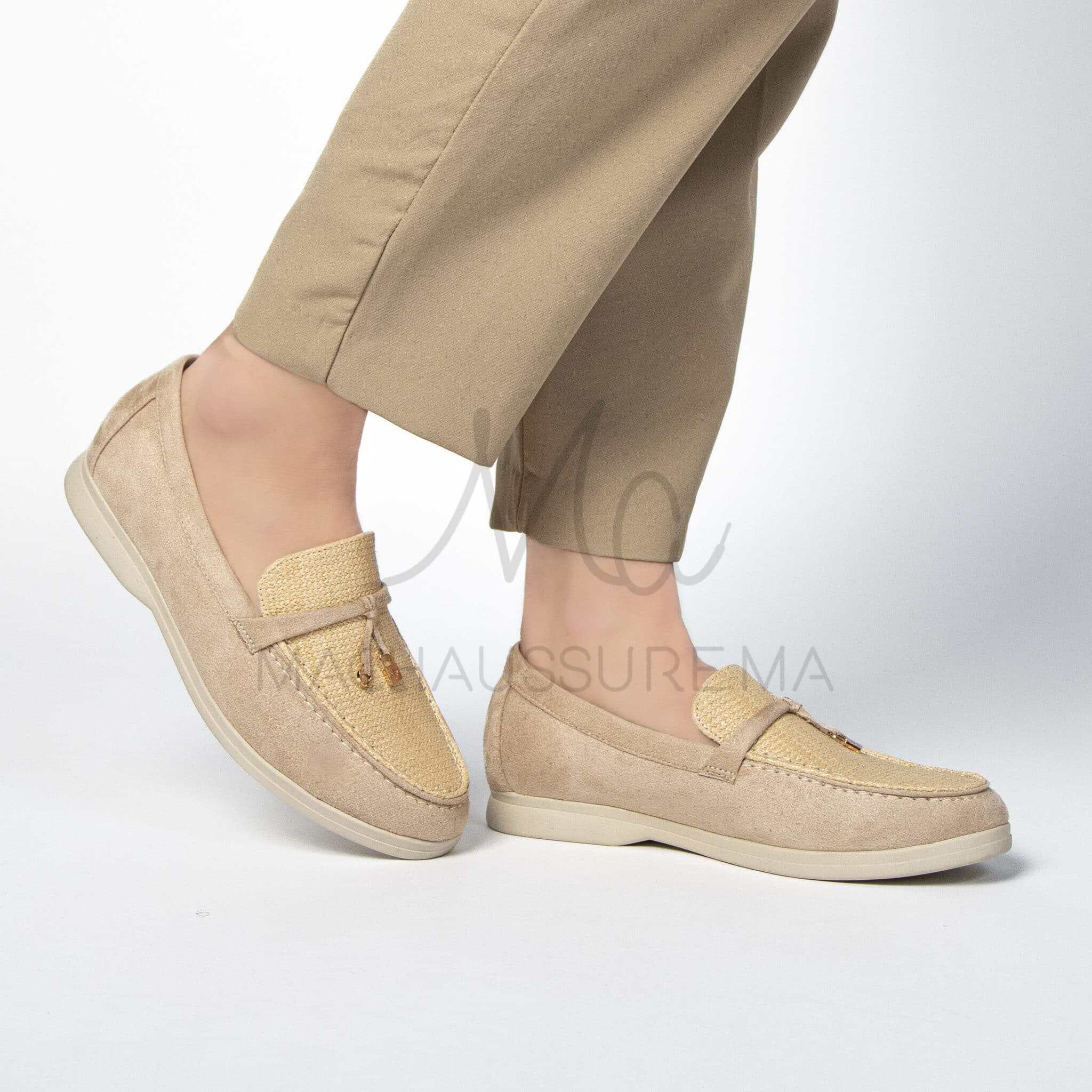Opera - Mocassins Femme en Beige.