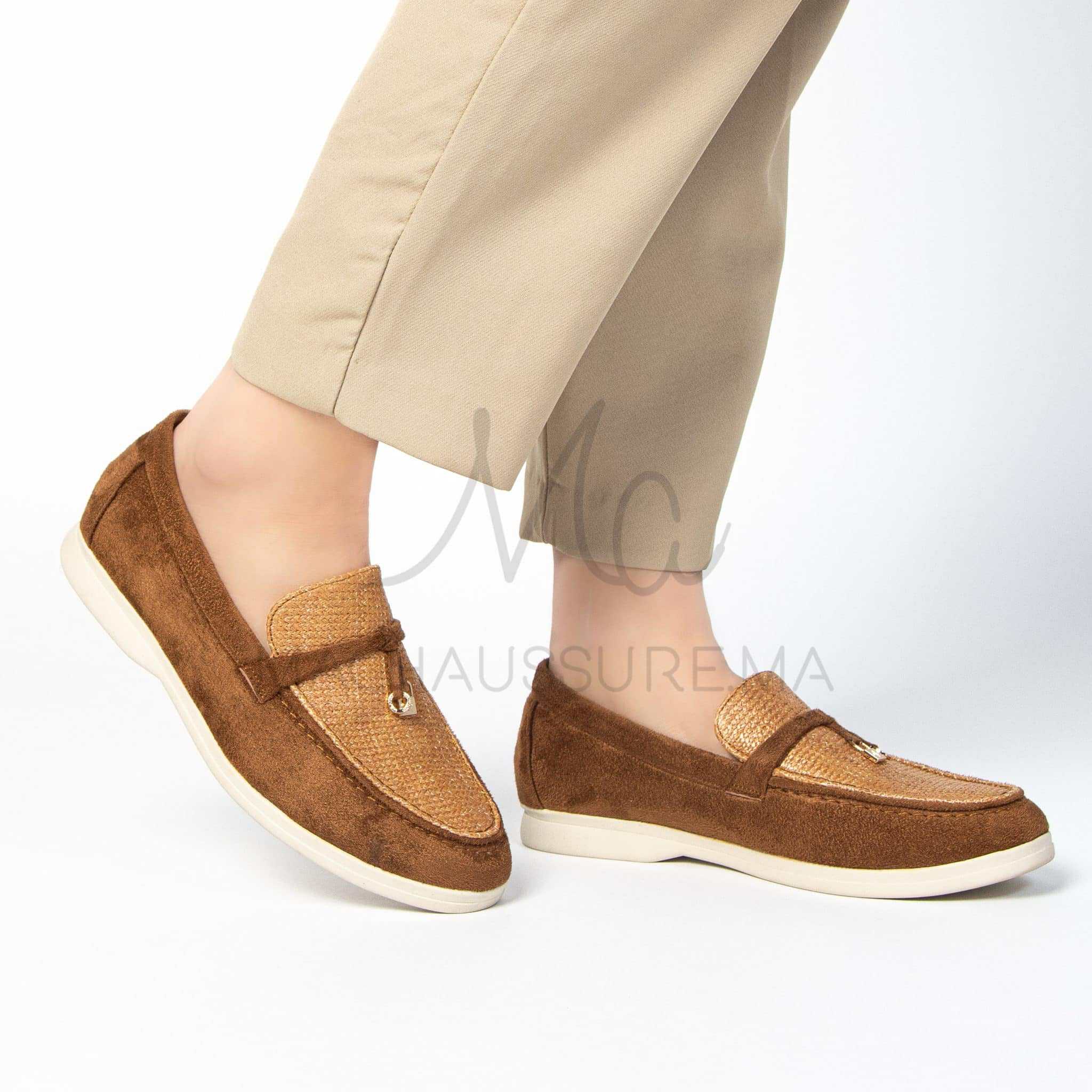 Opera - Mocassins Femme en Marron.