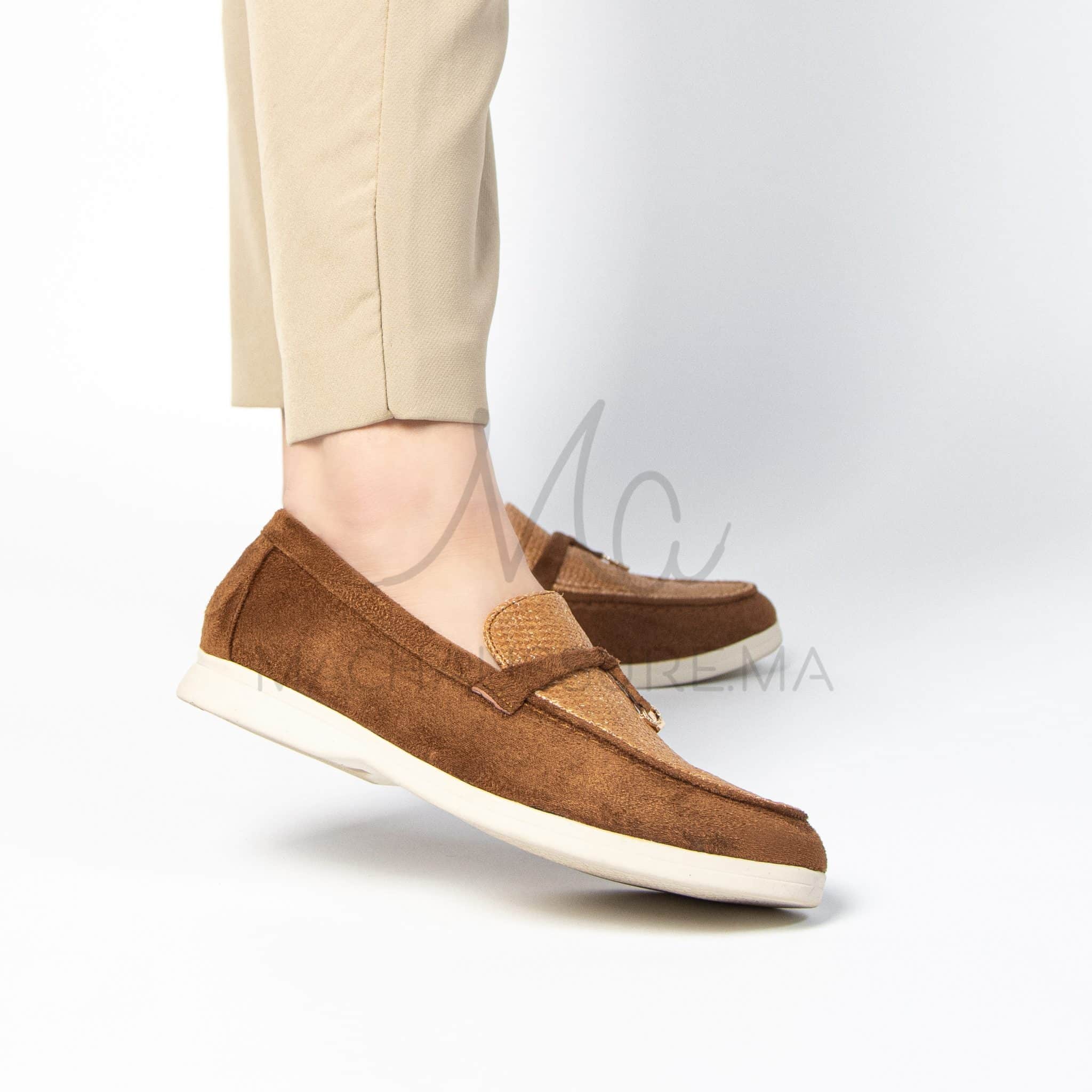 Opera - Mocassins Femme en Marron.