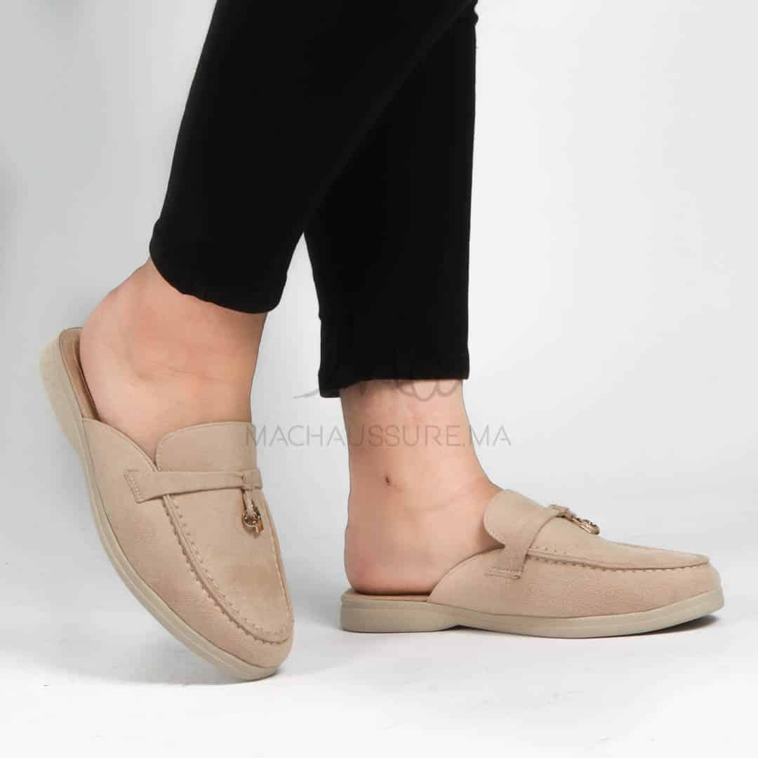 MYRA - Mules en Beige.
