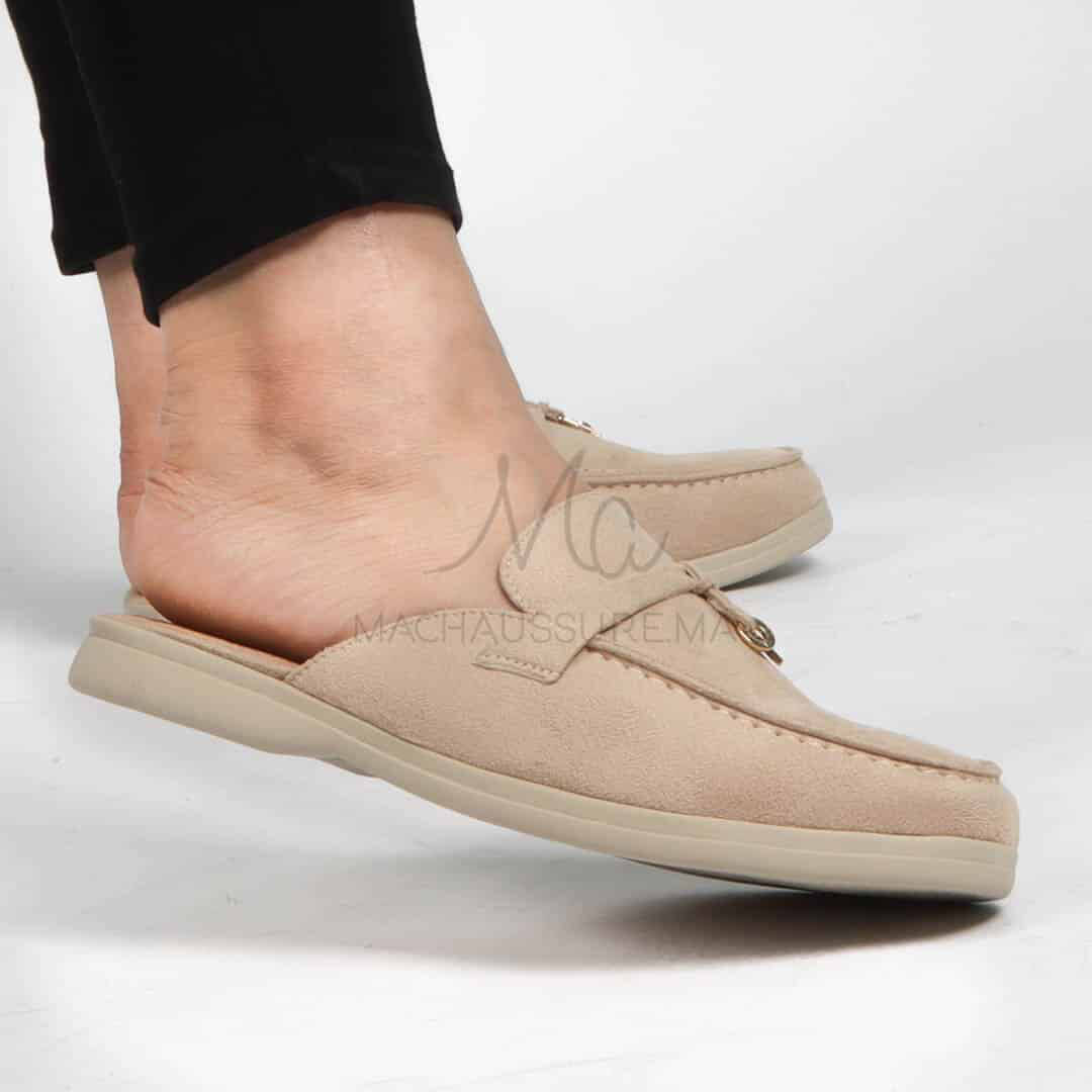 MYRA - Mules en Beige.