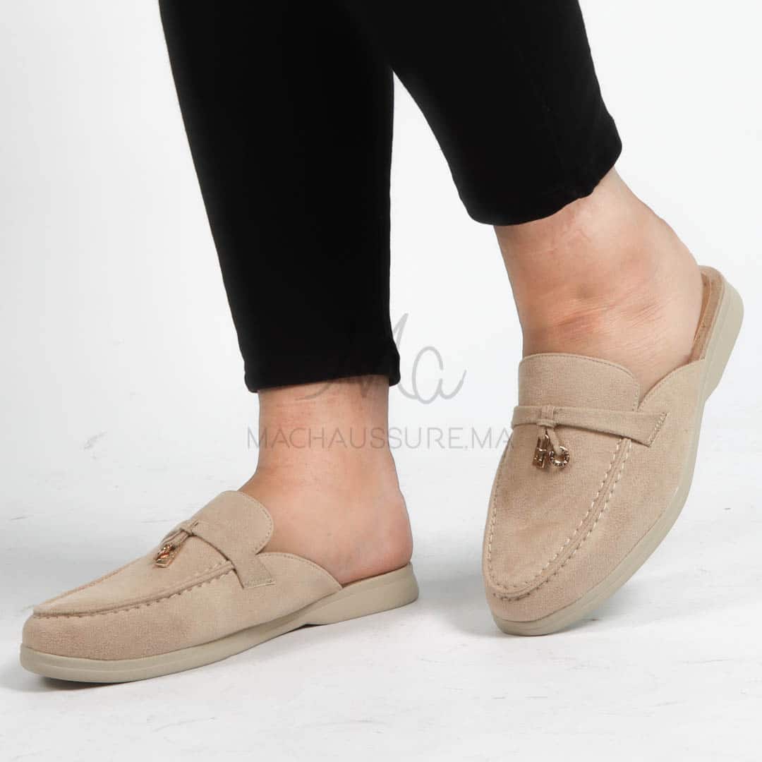 MYRA - Mules en Beige.