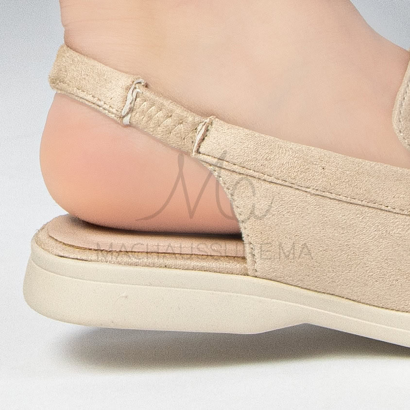 Loafer Elite - Mules Femme en Beige.