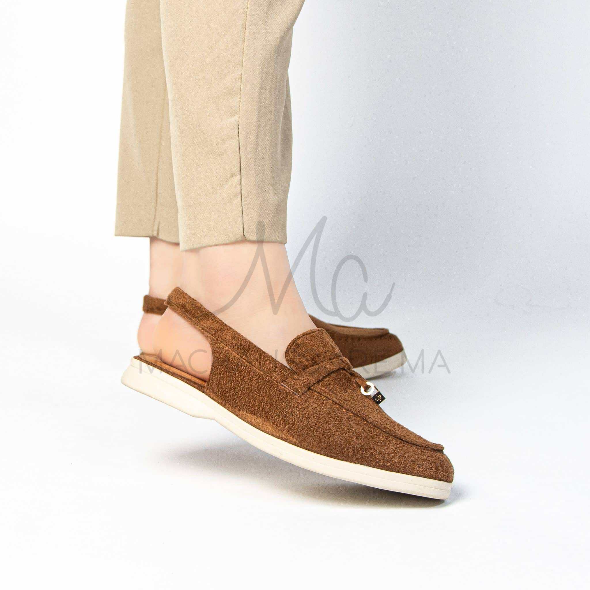 Loafer Elite - Mules Femme en Tabac.