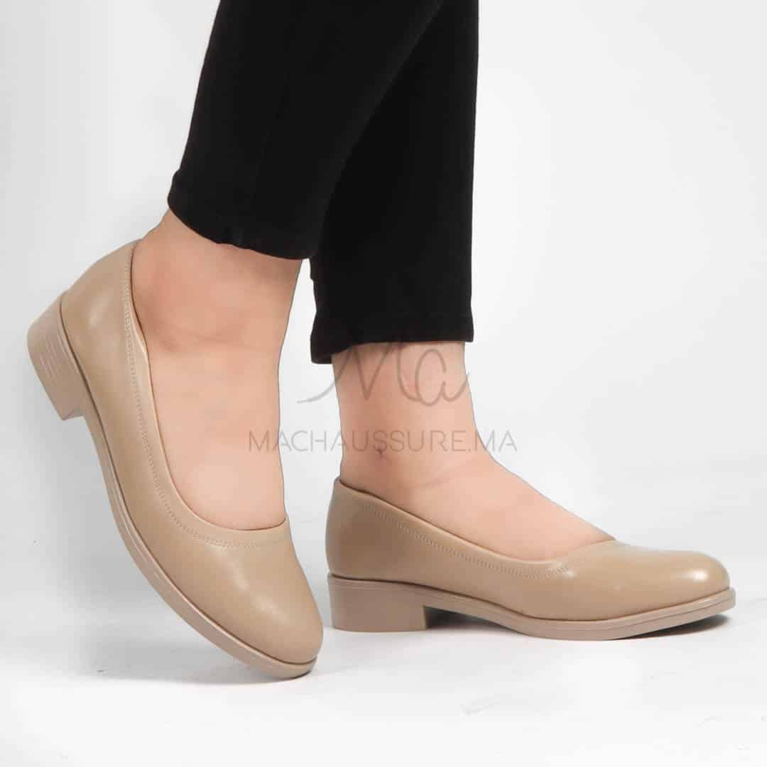 Manon - Mocassins Femmes en Beige.