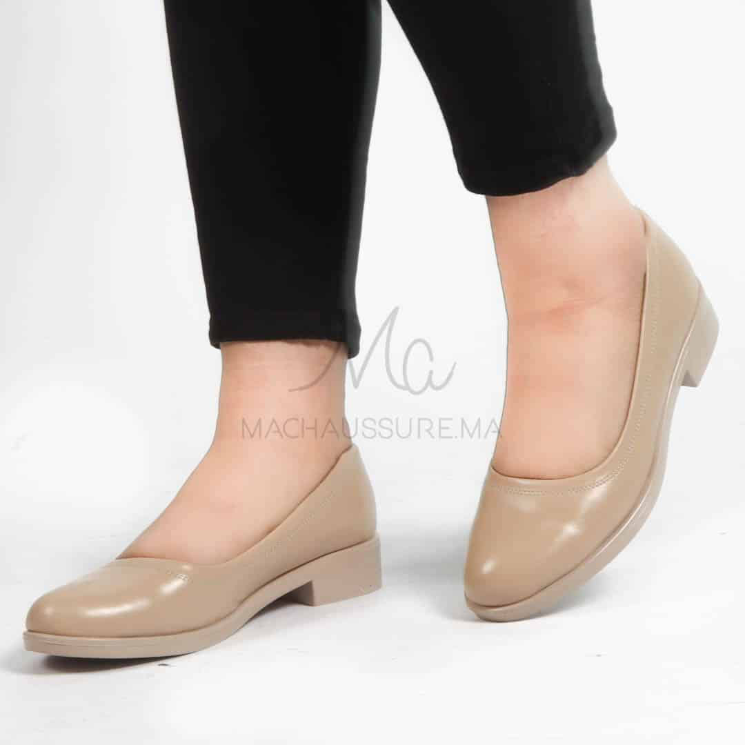 Manon - Mocassins Femmes en Beige.