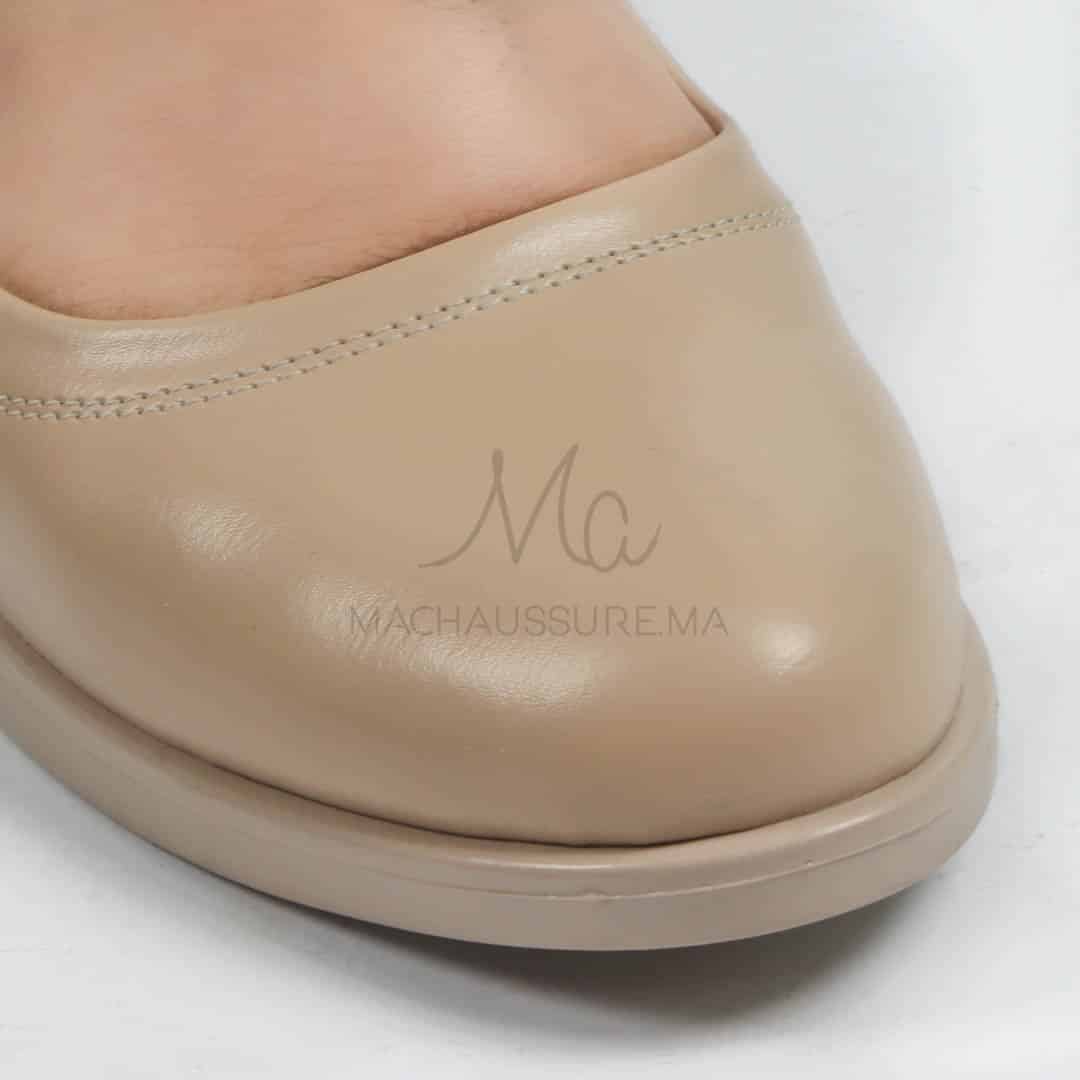 Manon - Mocassins Femmes en Beige.