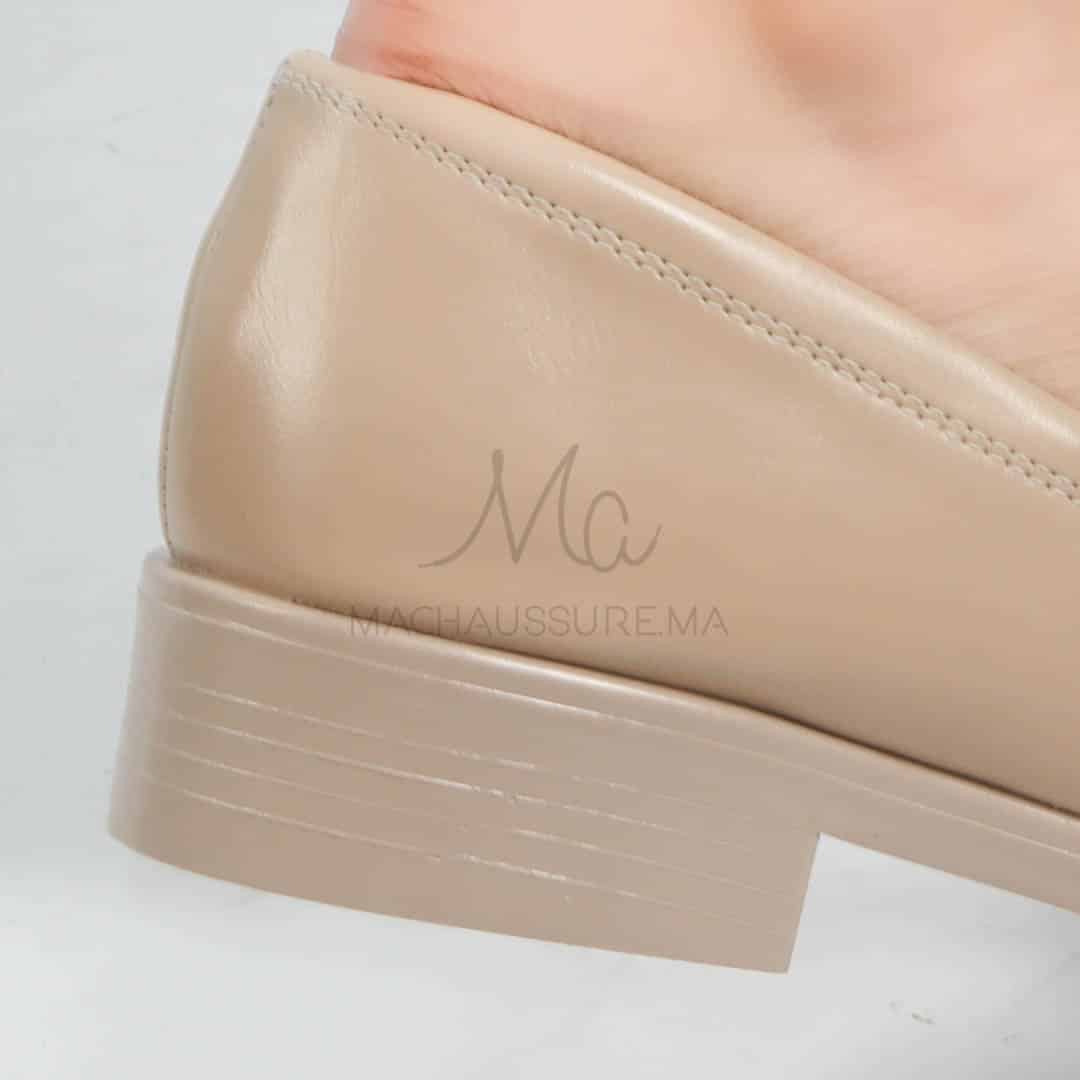 Manon - Mocassins Femmes en Beige.