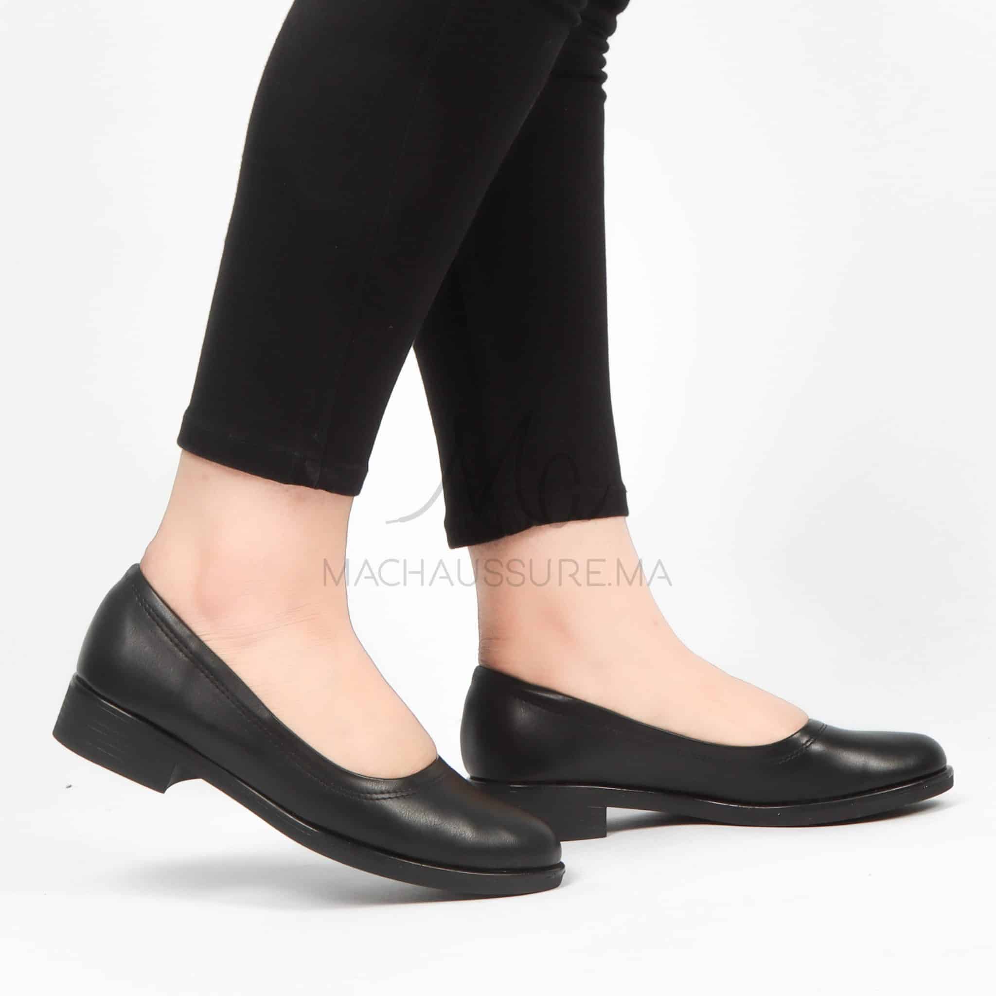 Manon - Mocassins Femmes en Noir.
