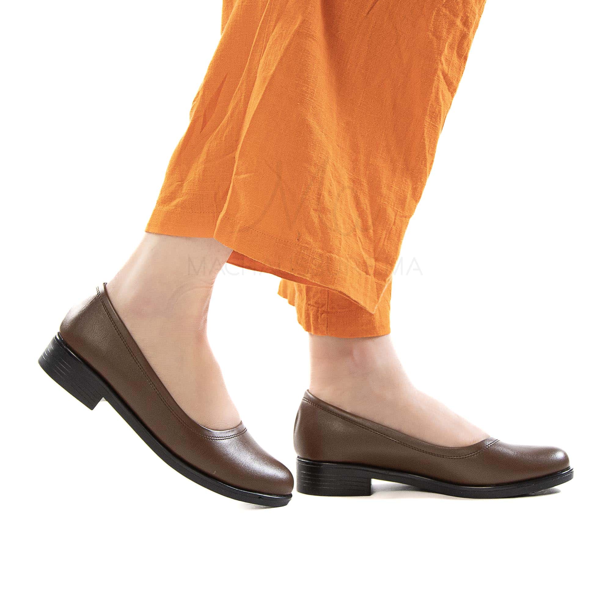 Manon - Mocassins Femmes en Tabac.