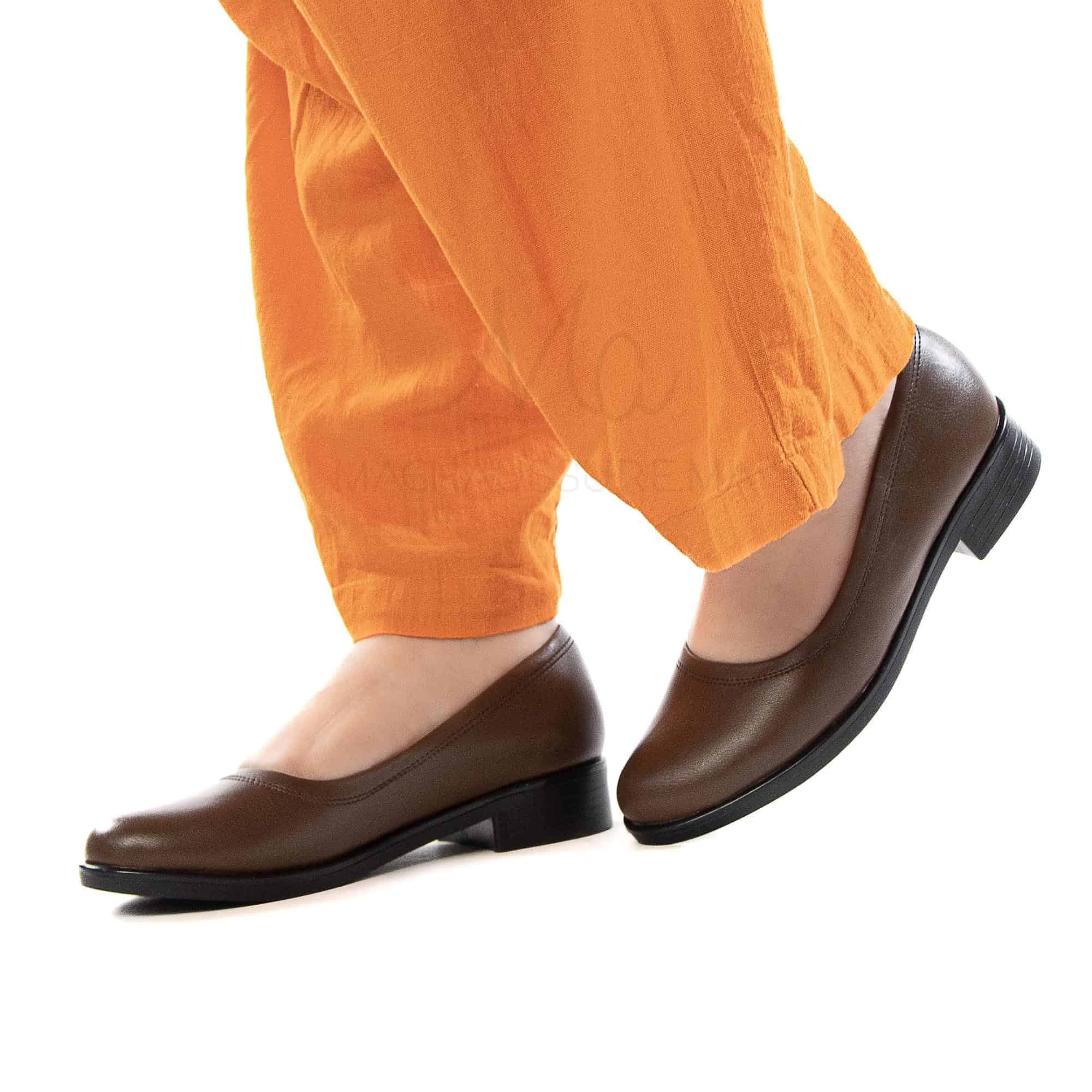 Manon - Mocassins Femmes en Tabac.