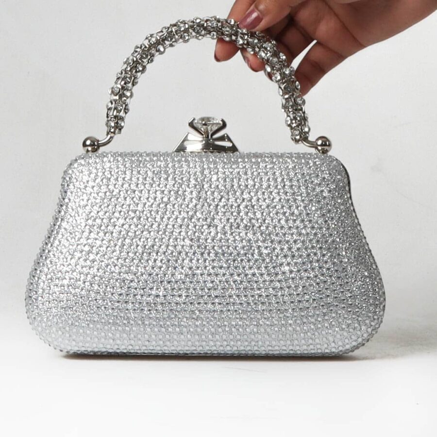 Chic Charme – Sac à main en Argenté.