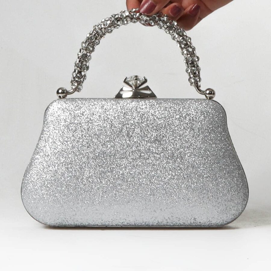 Chic Charme – Sac à main en Argenté.