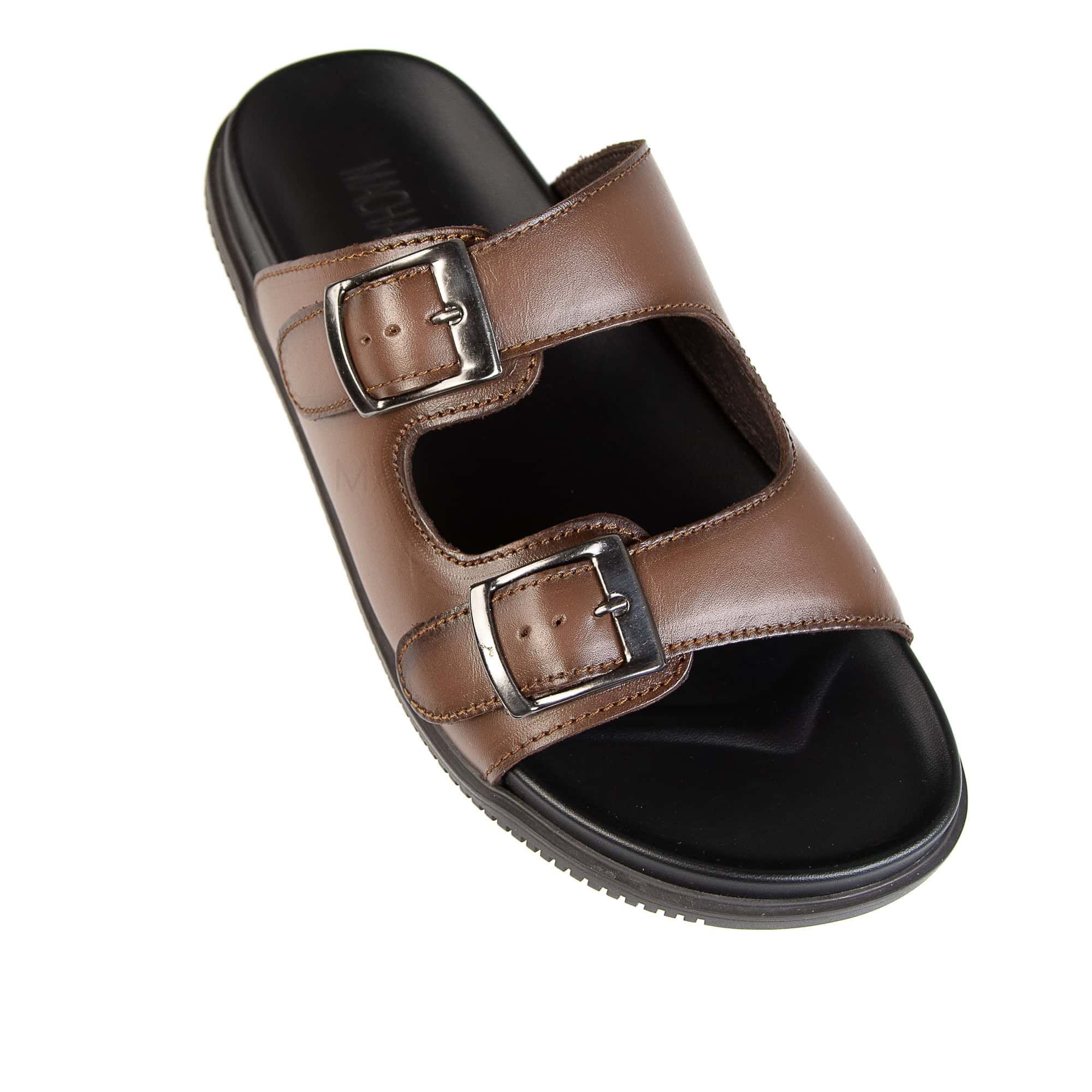Dune Walker - Sandales Hommes en Cuir Tabac.