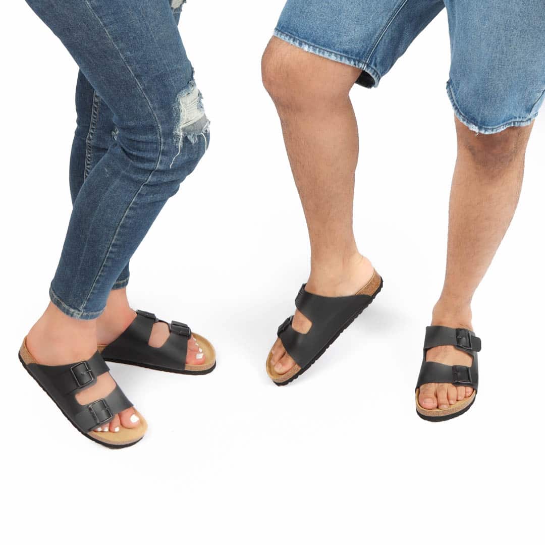 WAINSCOTT – Sandales et tongs en Noir.