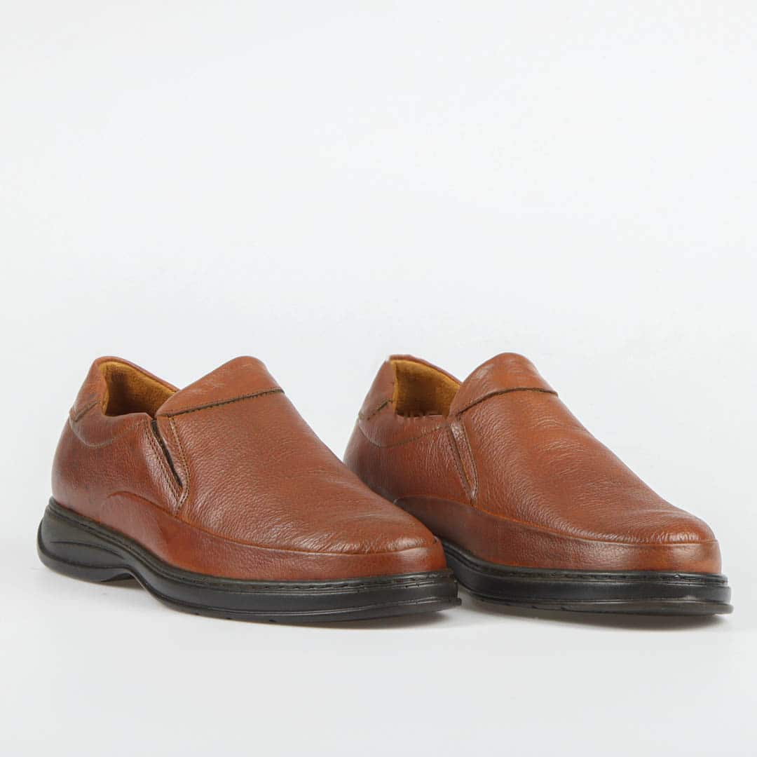 Ultra confort 100% En cuir - Tabac.