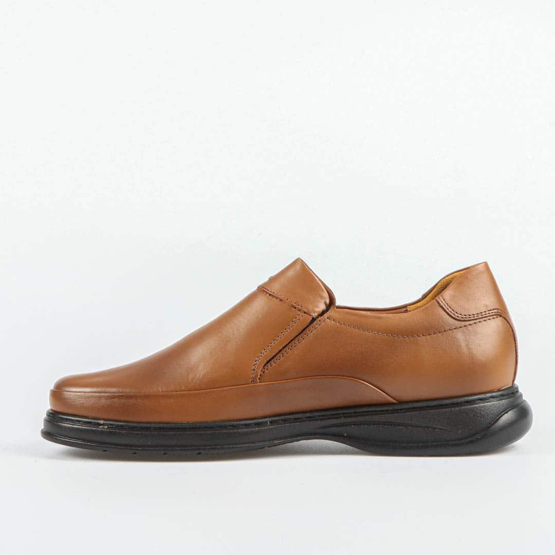 Ultra confort 100% En cuir - Tabac clair.