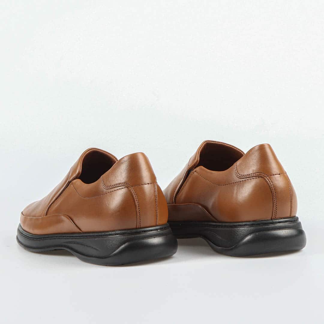 Ultra confort 100% En cuir - Tabac clair.