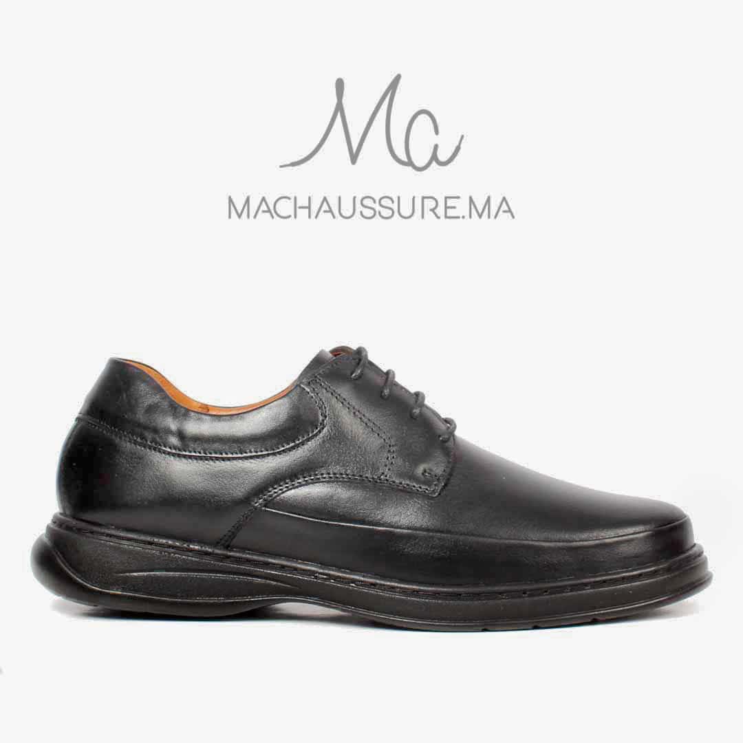 Ultra confort 100% en Cuir - Noir.