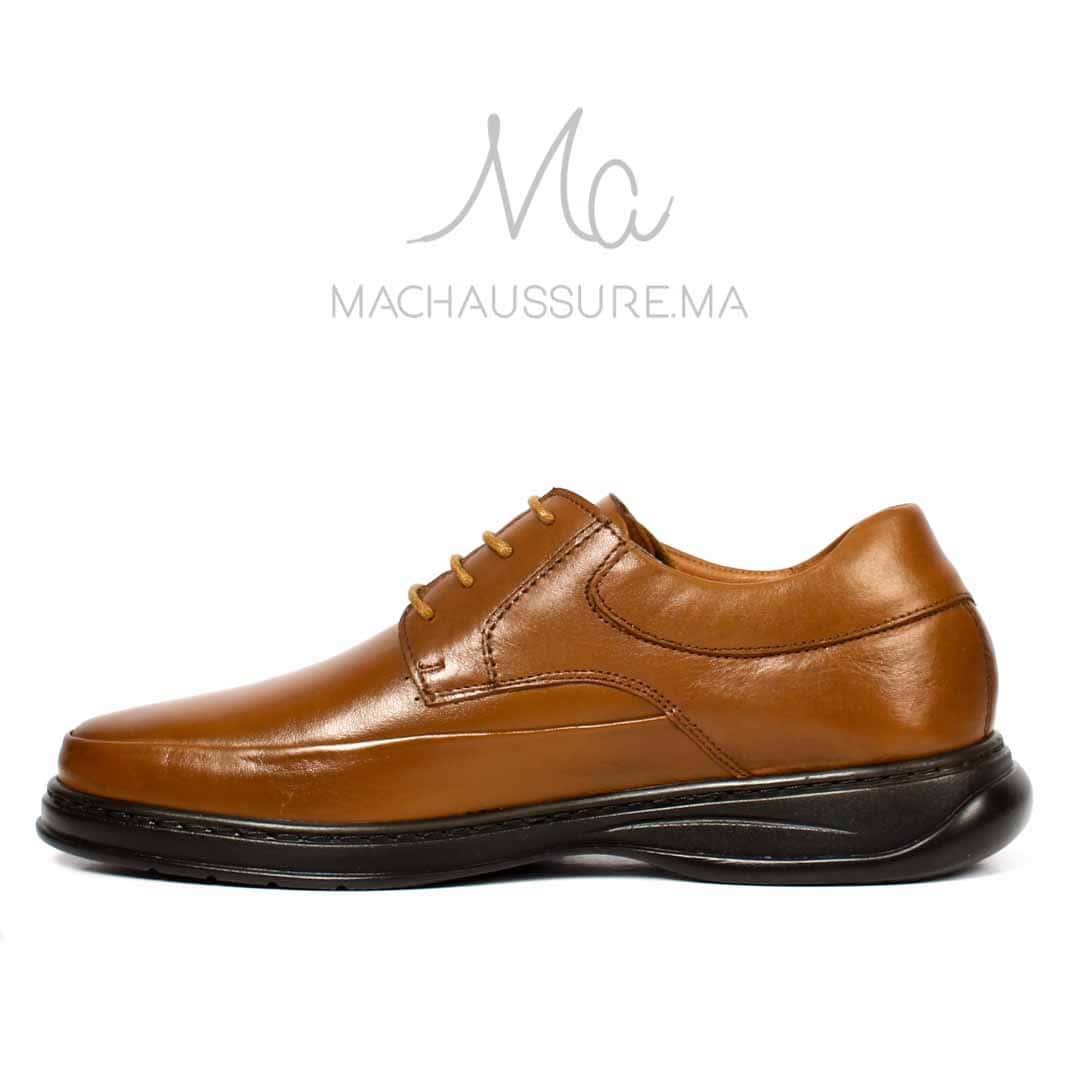 Ultra confort 100% en Cuir - Tabac.
