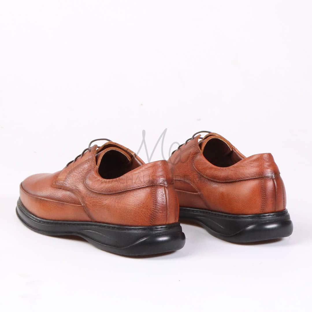 Ultra confort 100% en Cuir – Tabac Foncé.