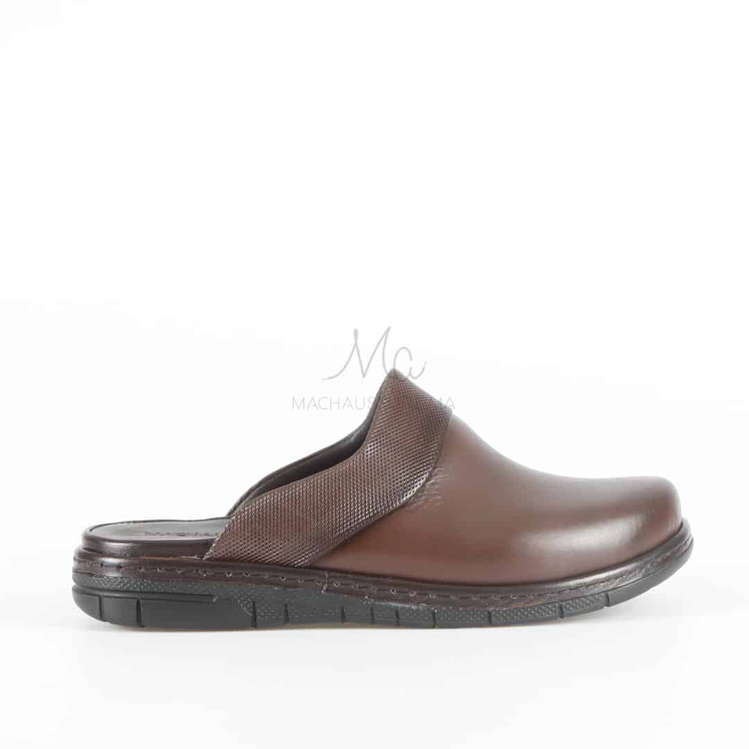 Denzel - Sabots en Marron.