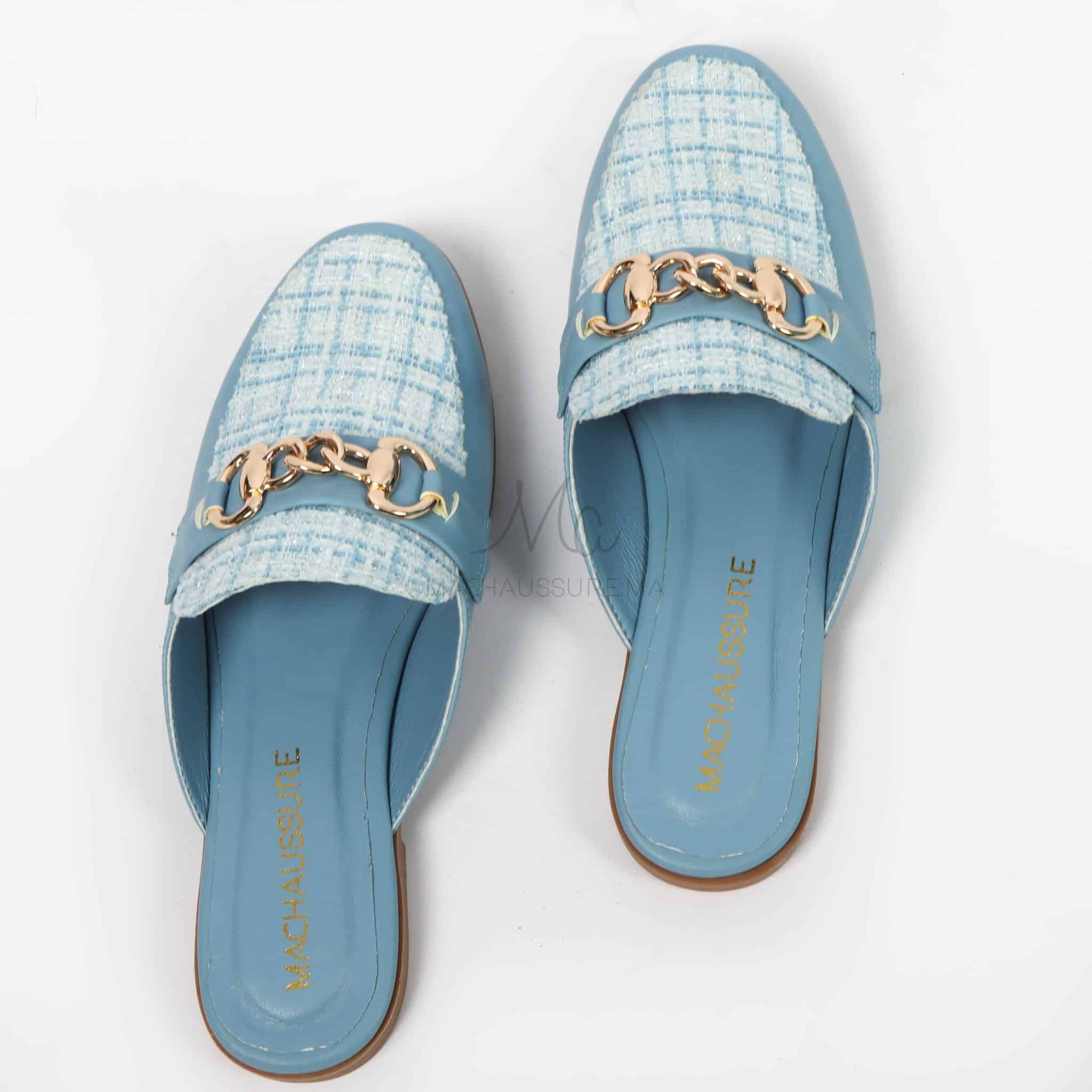 Odette - Mules en Bleu Ciel.