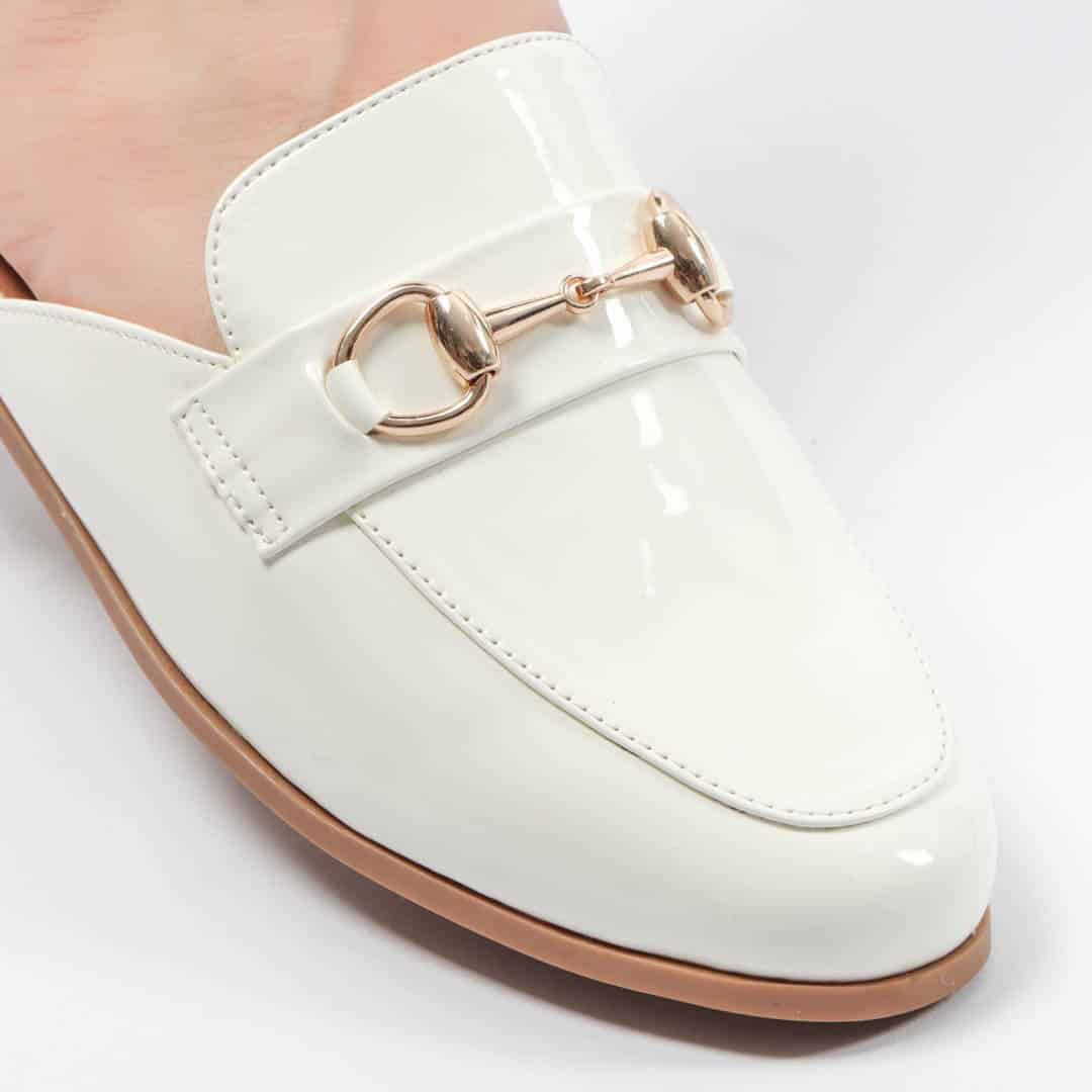 JADE – Mules Femmes en Blanc.