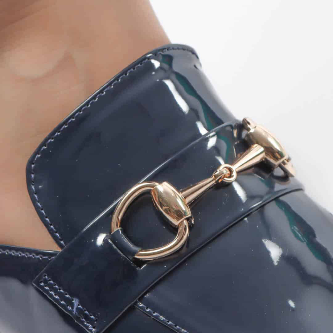 JADE – Mules Femmes en Bleu Marine.