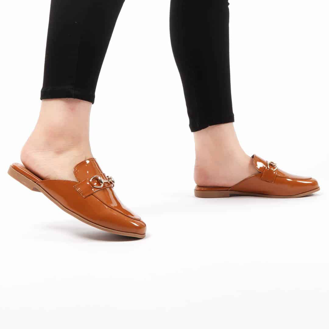 JADE – Mules Femmes en Tabac.