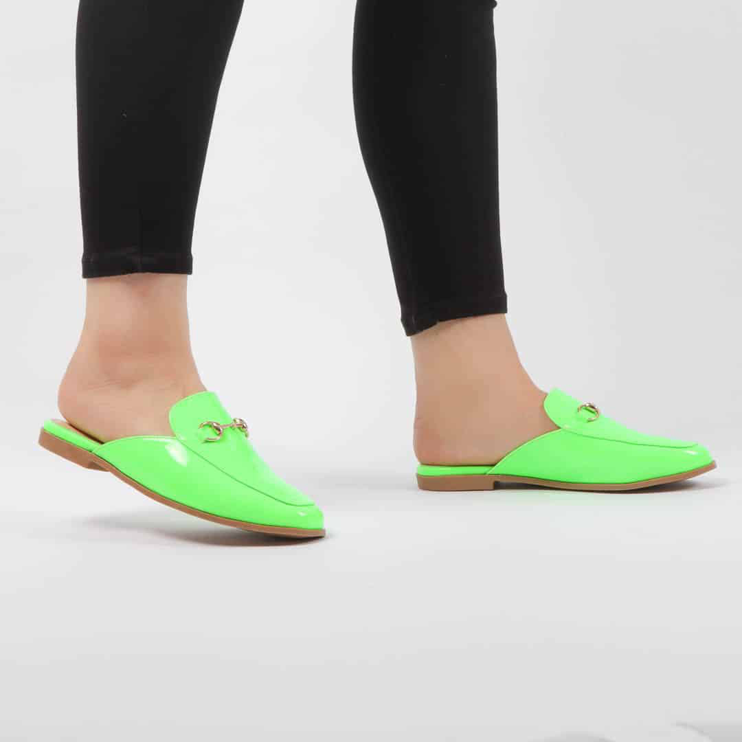 JADE – Mules Femmes en Vert.