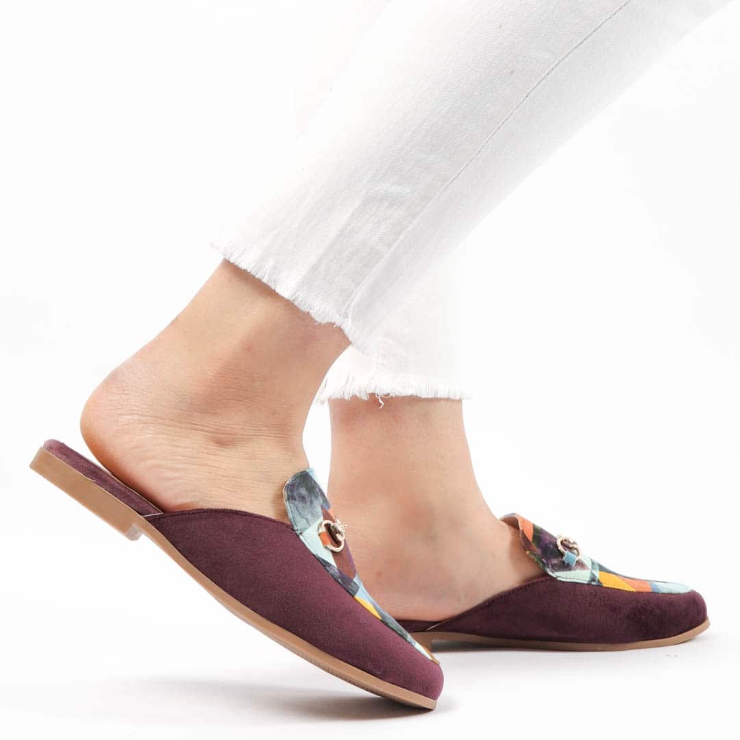 Tulipe – Mules Femmes en Mauve.
