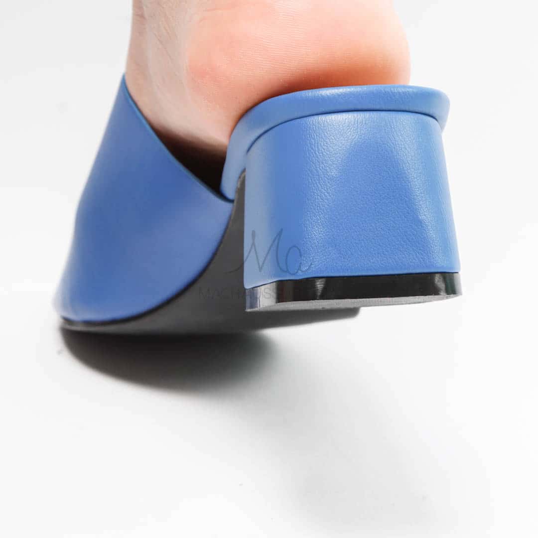 CYBELE - Sandales à talon en Bleu.