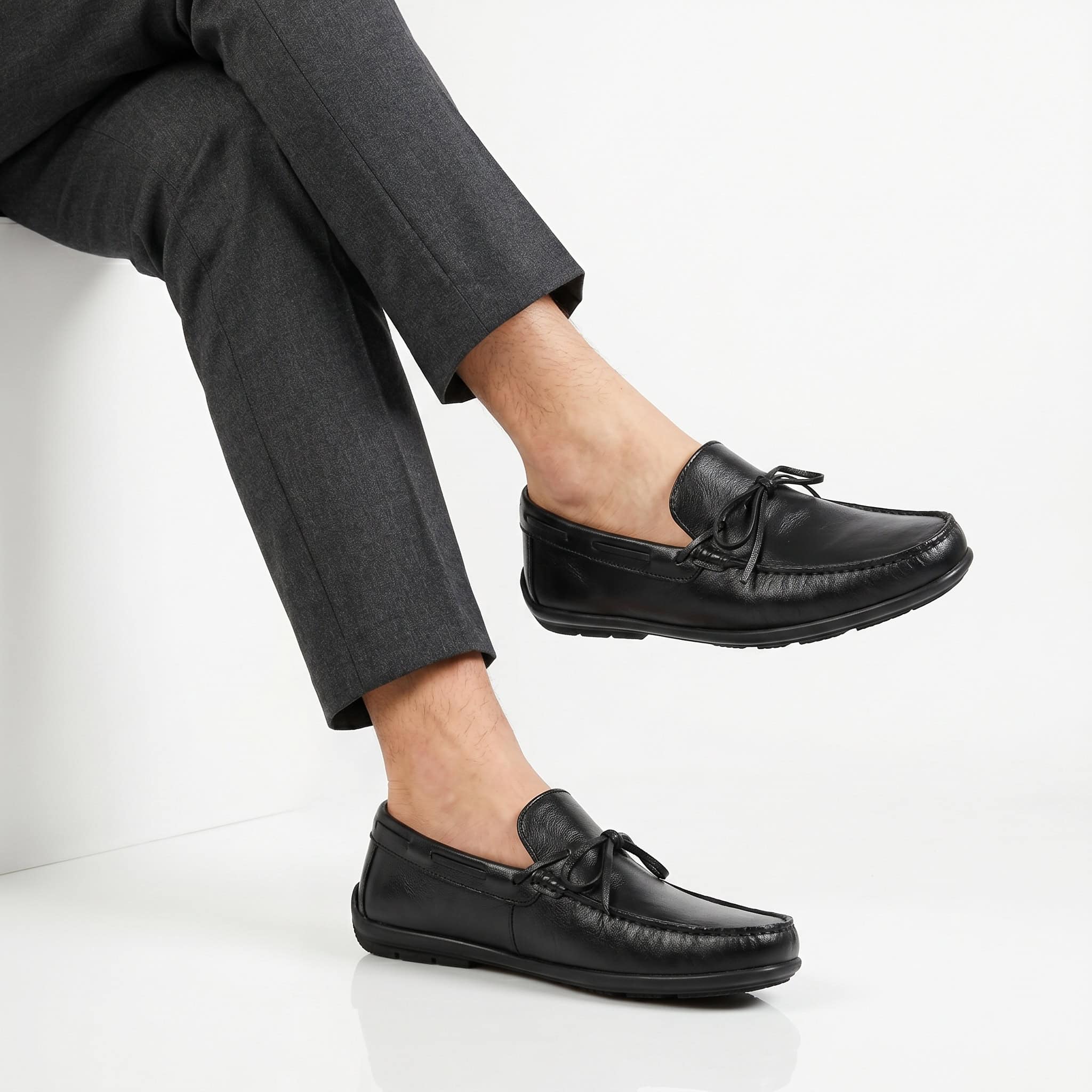 Absolu – Mocassins Hommes en Noir.