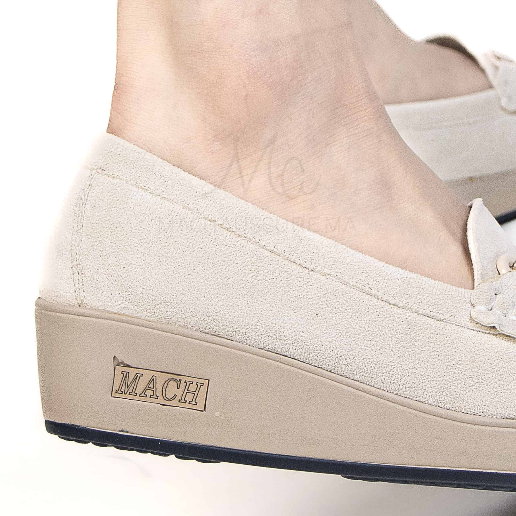 Mocassin compensé femme en Beige.