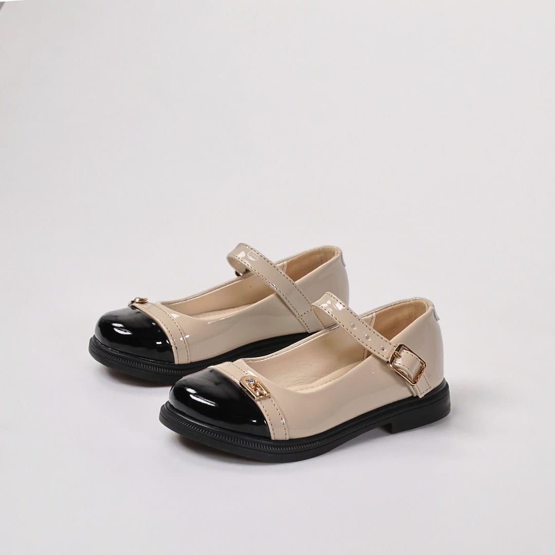 FROZY – Ballerines Enfants en Beige.