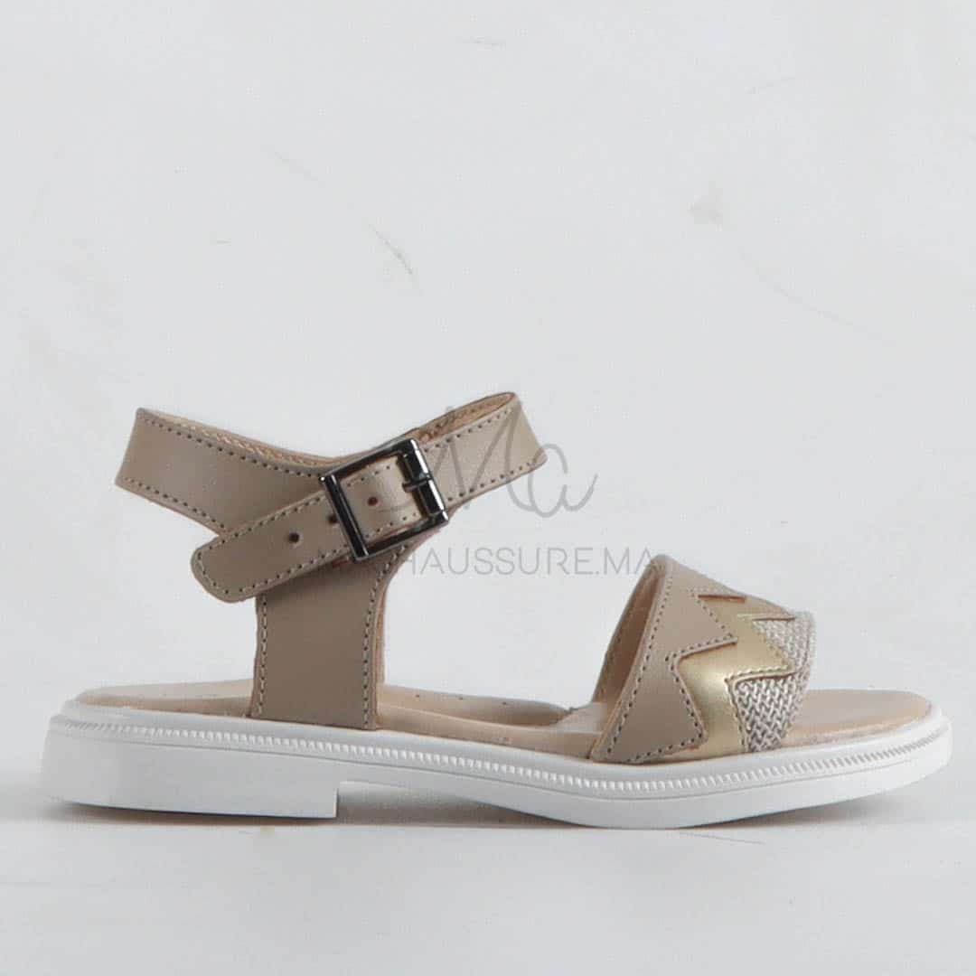 Chloé - Sandales fille en Beige.