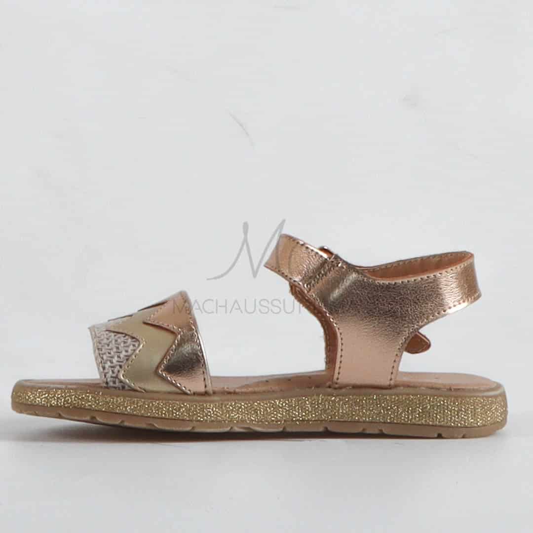 Chloé - Sandales fille en Bronze.