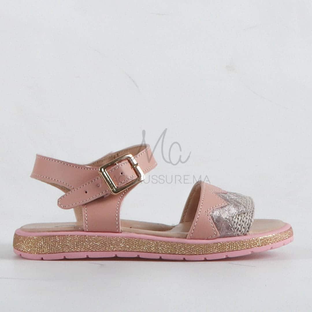 Chloé - Sandales fille en Rose.