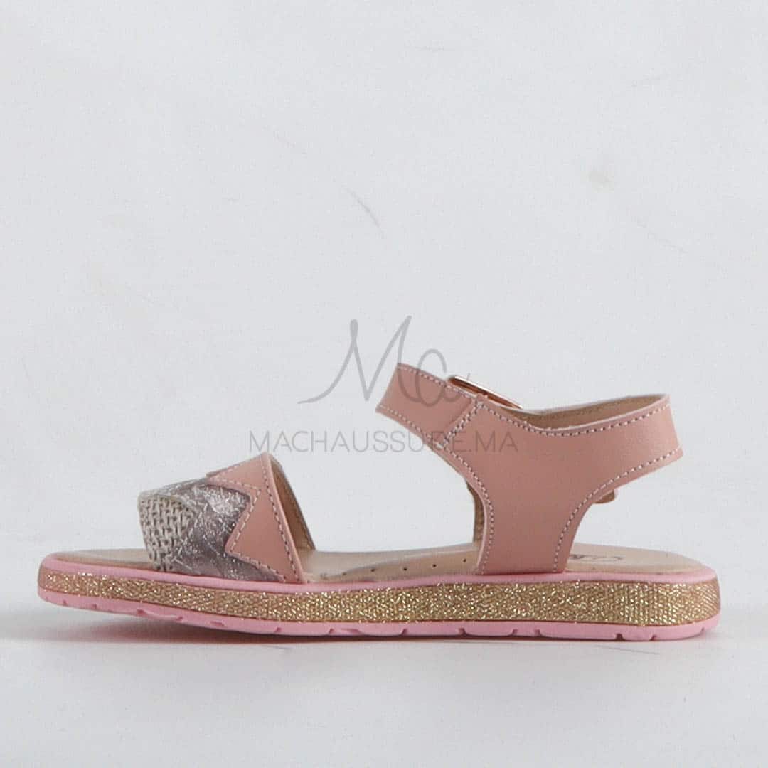 Chloé - Sandales fille en Rose.