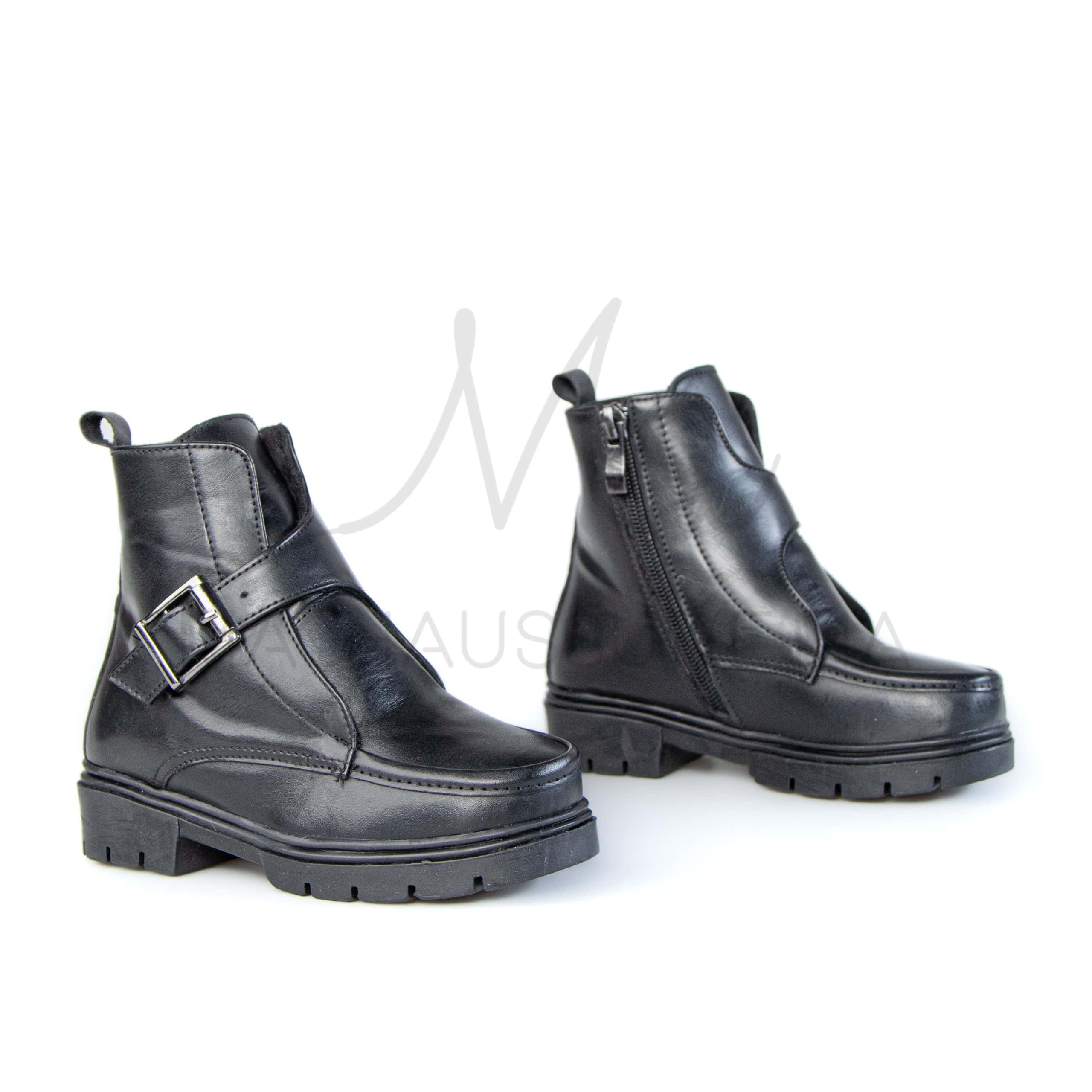ZENIA – Bottines fille en Noir.