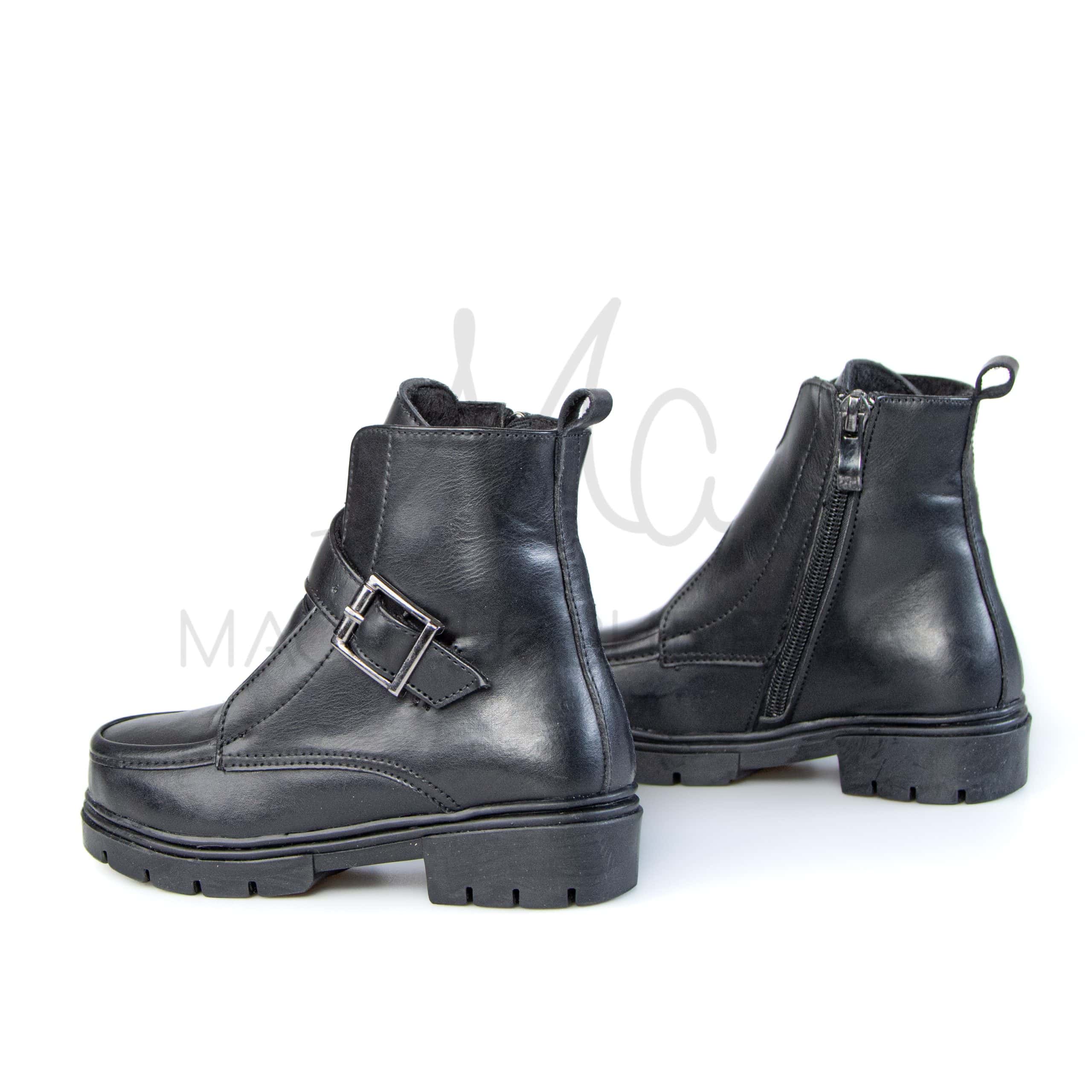 ZENIA – Bottines fille en Noir.