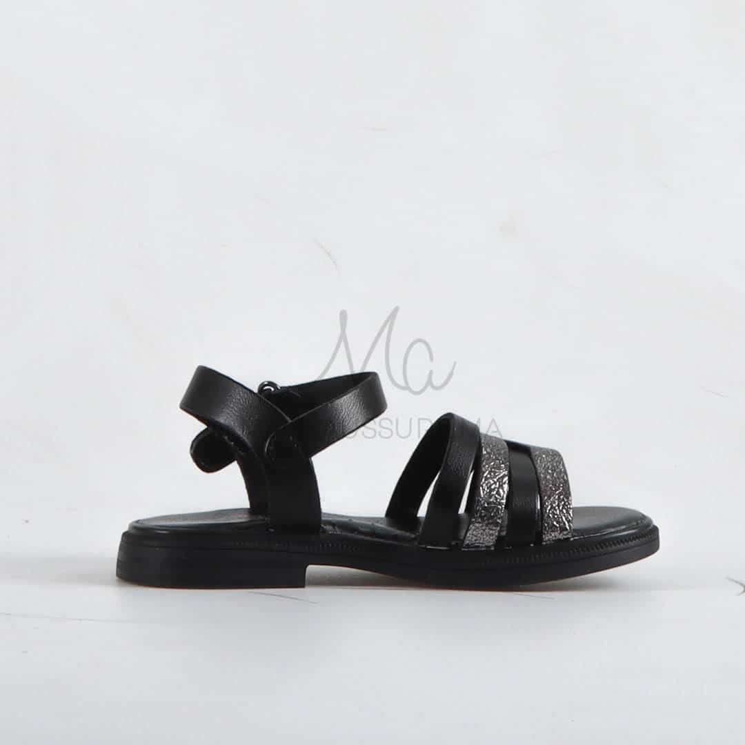 Léony - Sandales fille en Noir.