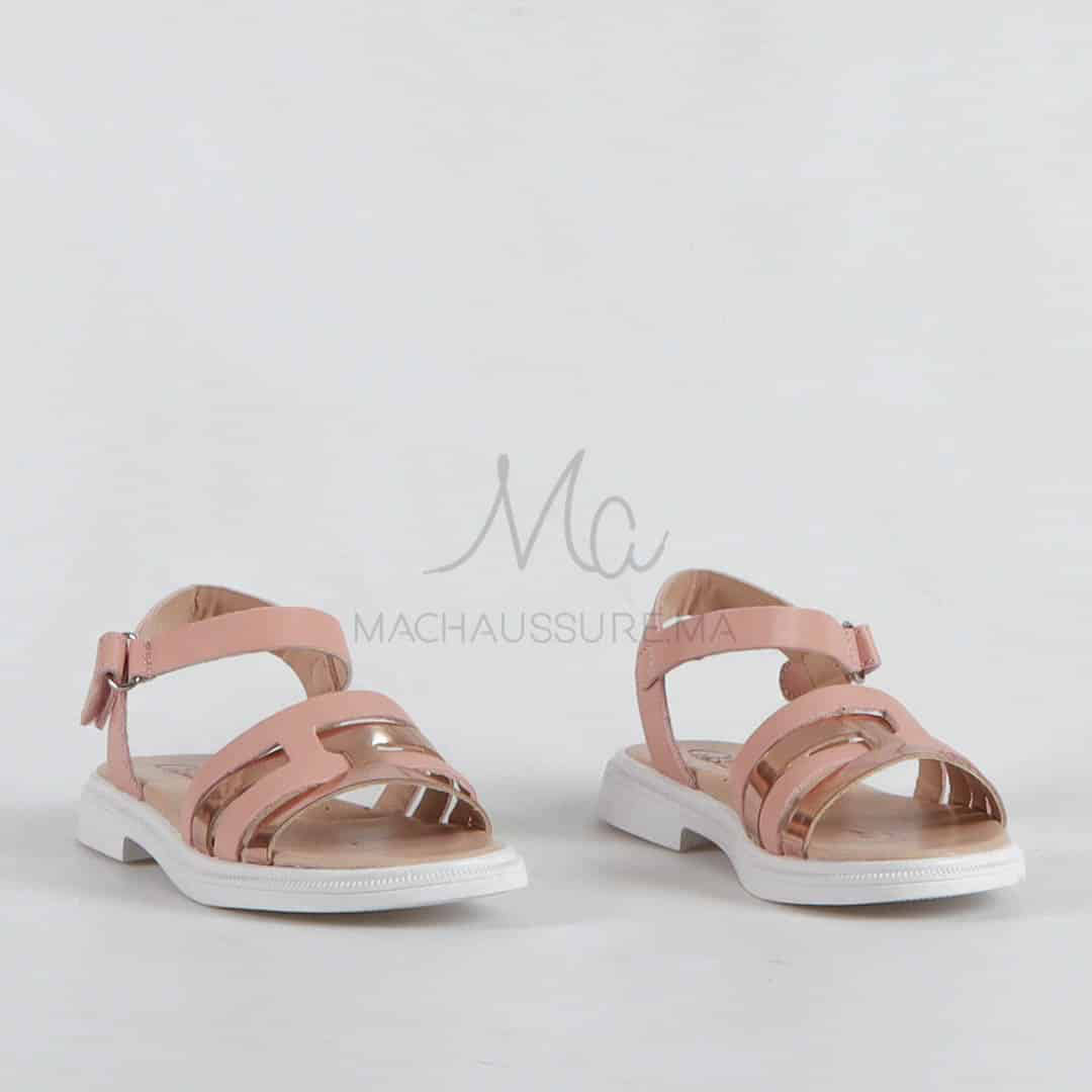 Léony - Sandales fille en Rose.
