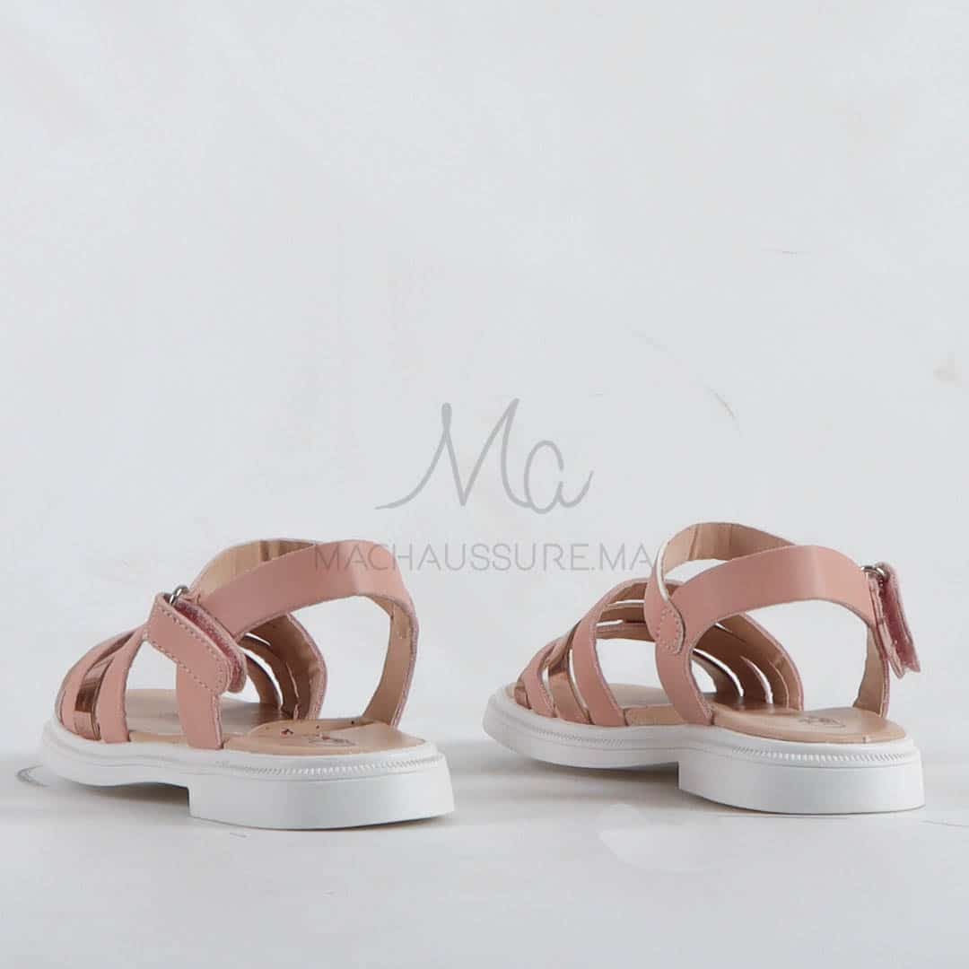 Léony - Sandales fille en Rose.