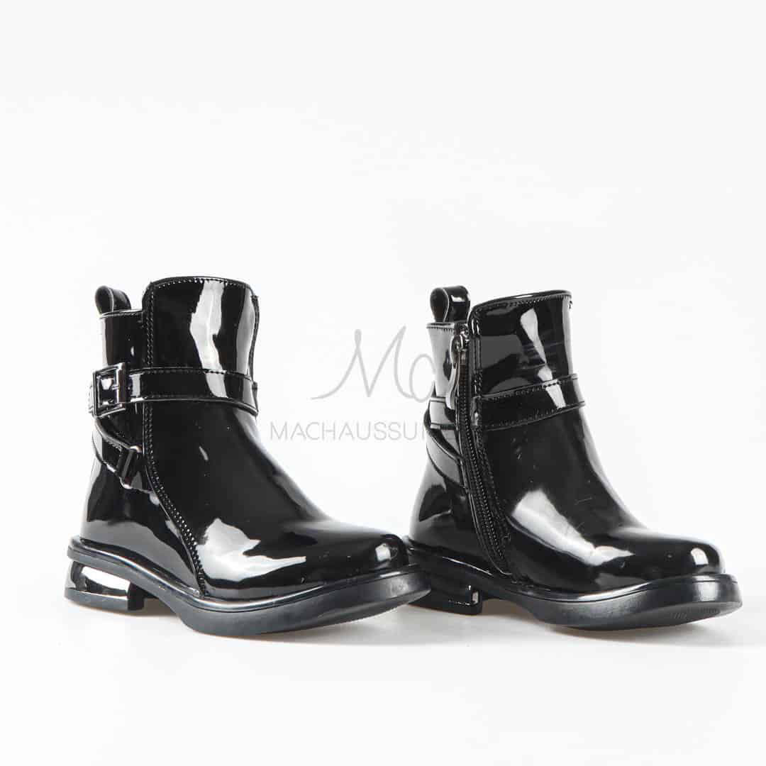 Sienna - Bottines Enfant en Noir.