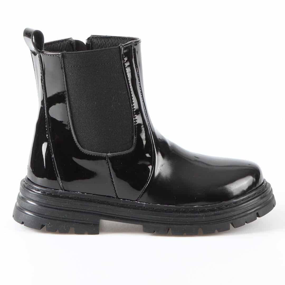 PAULA - Bottines Fille en Noir.